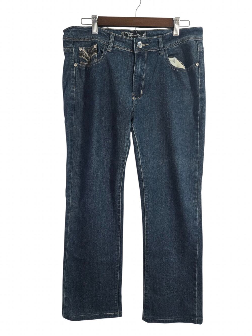 Daniel Original Design Embellished Jeans • Dark Wash • Size 13/14
